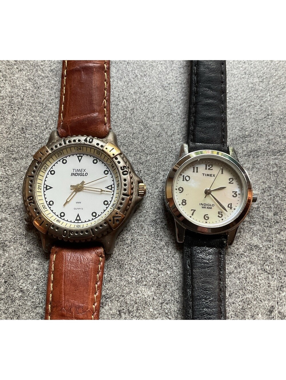 Pair Of Vintage Womens Watches Timex Both Run Great Bin O